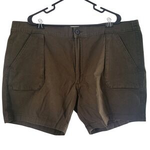 St. John's‎ Bay Cargo Shorts Olive Green Pleated Front Mens Size 44 NWT
